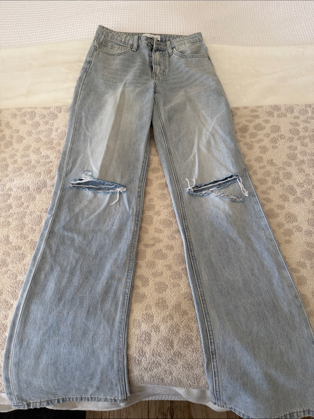 Vervet by flying monkey distressed straight leg jeans